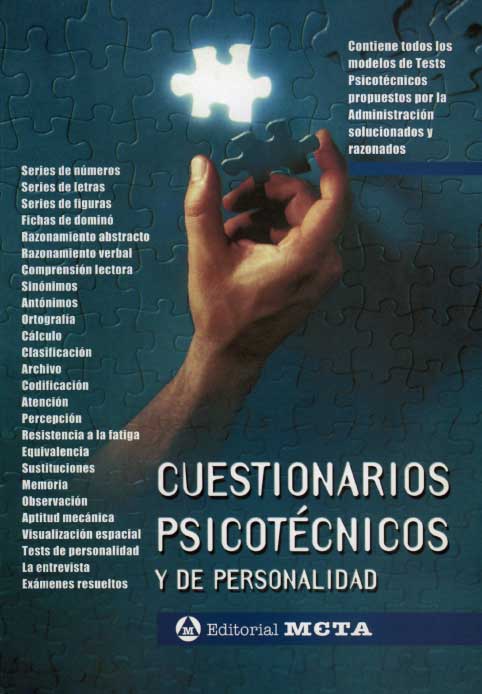 Cuestionarios Psicotécnicos y de Personalidad. 9788482190891