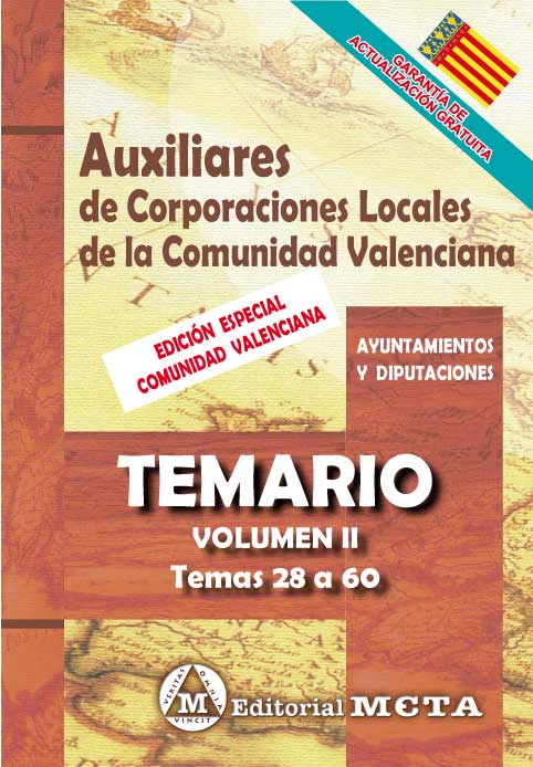 Auxiliares de Corporaciones Locales de la Comunidad Valenciana Volumen II. 9788482195193
