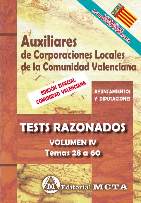 Auxiliares de Corporaciones Locales de la Comunidad Valenciana Volumen IV. 9788482195216