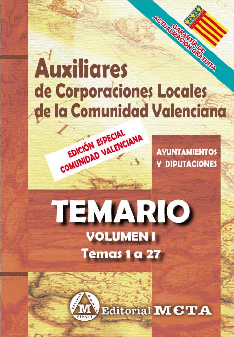Auxiliares de Corporaciones Locales de la Comunidad Valenciana Volumen I. 9788482195186