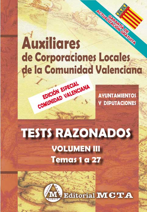 Auxiliares de Corporaciones Locales de la Comunidad Valenciana Volumen III. 9788482195209