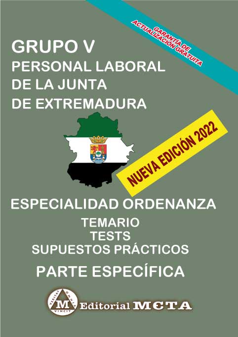 Ordenanzas Parte Específica (Temas, Tests y Supuestos Prácticos) Comunidad Autónoma de Extremadura. 9788482195759