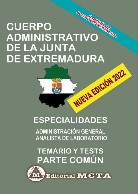 Cuerpo Administrativo Temario Común (Temas y Tests) Comunidad Autónoma de Extremadura. 9788482195889