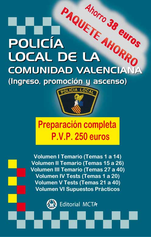 Policía Local de la Comunidad Valenciana (Paquete ahorro)