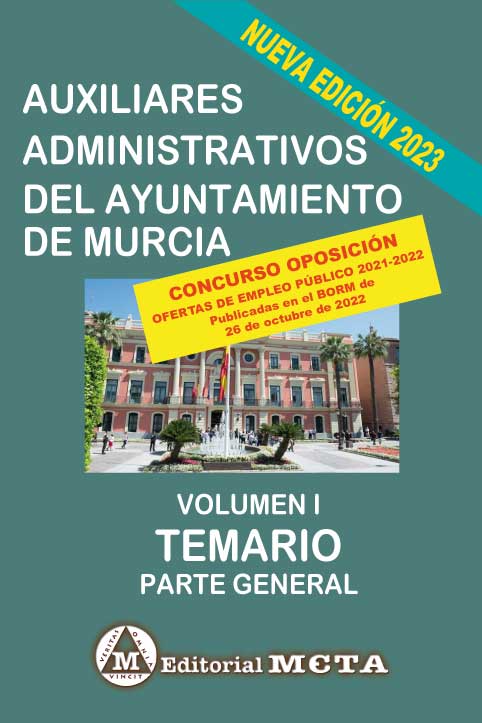 Auxiliares del Ayuntamiento de Murcia Temario General Volumen I