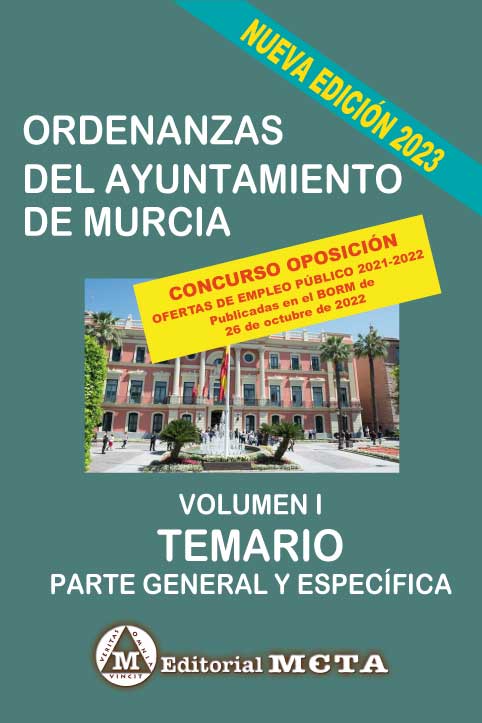Ordenanzas del Ayuntamiento de Murcia Temario Volumen I