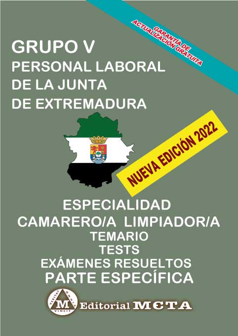 Camarero Limpiador Parte Específica (Temas, Tests y Exámenes) Comunidad Autónoma de Extremadura
