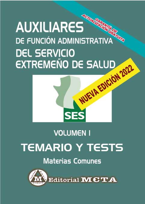 Auxiliares del Servicio Extremeño de Salud Materias Comunes (Temario y Tests)